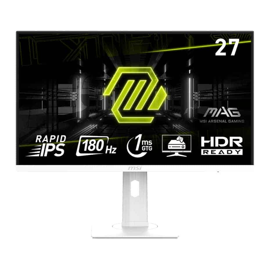 (image for) MSI MAG 274PFW 27\" 180Hz Adaptive Sync HDR Gaming Monitor - White
